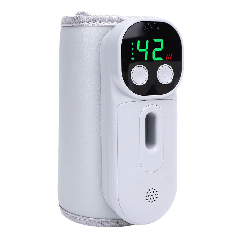 Portable Baby Bottle Warmer 18W Cordless Constant Temperature USB Milk Bottle Insulation Cover Sleeve for Travel Outdoor