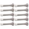 10Pcs Spring Door Stopper with Rubber Bumper Flexible Heavy Duty Steel Door Stop Wall Door Stop Low Mounted Door Bumper