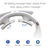 Intelligenter Nackenmassagegerät 4-Kopf-Kneten TENS-Impuls mit Wärmetherapie, USB-wiederaufladbar Smart Cervical Relax für Schulter & Nacken, Unisex 6 Modi