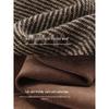 Damen Wollmischung Patchwork Mantel & Hosen Set