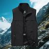 Summer Vest Men's Work Vest Large Size Golf Sleeveless Jacket Tactical Windbreaker Hunting Camping Fishing Waterproof Coat Parka