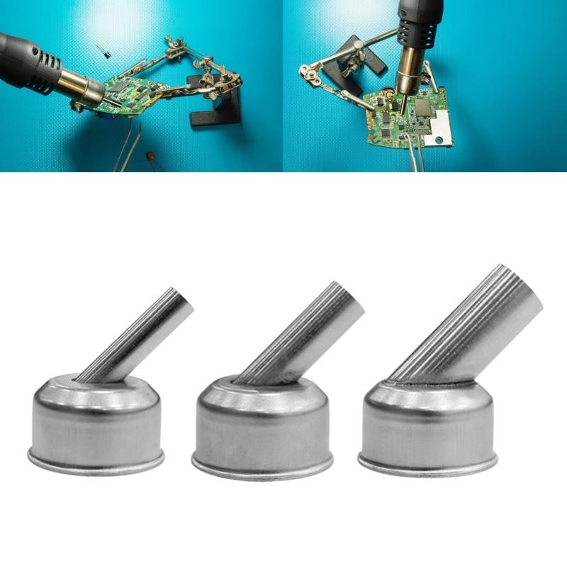 ST-862D BGA- Rework Station Replacement Hot Air Gun Nozzle Sleeves Mouth 45 Degree Angle Heat Gun Nozzle Welding Tool