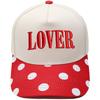 LOVER three-dimensional embroidery color matching truck driver hat European and American men and women couples casual sunshade baseball cap