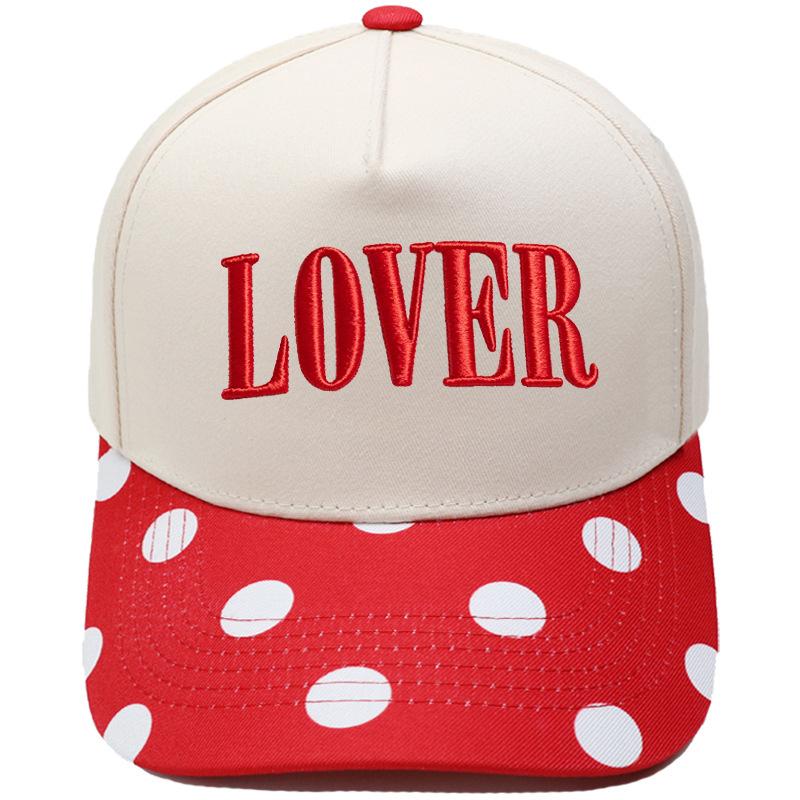 LOVER three-dimensional embroidery color matching truck driver hat European and American men and women couples casual sunshade baseball cap