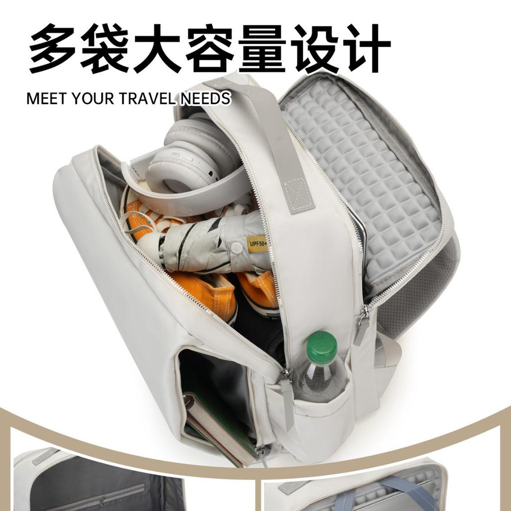 Schoolbag Backpack Men's Business Computer Bag Business Travel Commuter Lightweight Backpack Stylish Simple Young Large Capacity Women