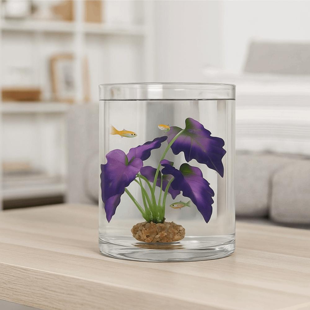 Plastic Aquarium Water Plants Small Decorative Fake Green Water Grass with Sturdy Stems Lifelike Artificial Underwater Plants