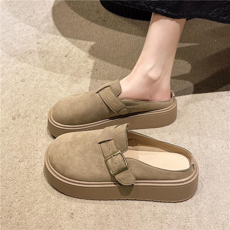 

Туфли-баотоу носят мягкую подошву, полутапочки, весна 2025, новинка, ретро, повседневные, универсальные, к юбке 40