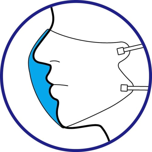 ARTEC Air Mask, Free Size for Adults, Pack of 2, White, 051389