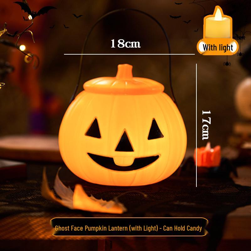 Children's Pumpkin Lantern Candy Basket for Halloween