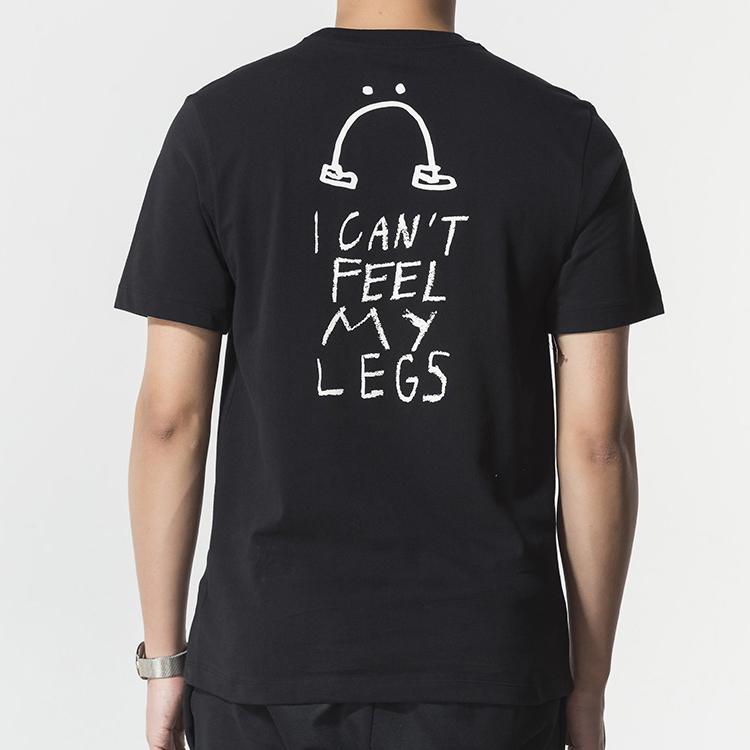 Nike Smiley Casual Short Sleeve T-Shirt Men Tops Black AO0624-010