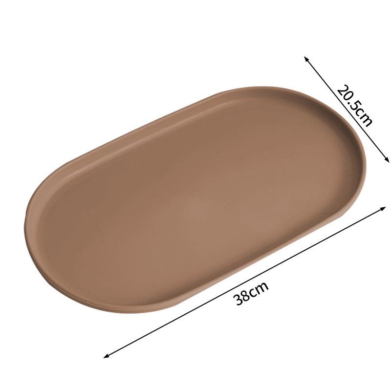 Nordisches Dekotablett Mehrfarbig Ovales Aufbewahrungstablett Lebensmittel Früchte Schmuckteller Serviertabletts Abendessen Küchenzubehör