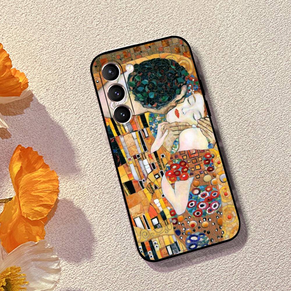 The Kiss Gustav Klimt Phone Case For Samsung Galaxy S21 S22 S23 S24ULTRA S25ULTRA FE Ultra Plus5G A52S S26 Soft Cover