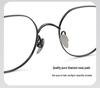 Women's Oval Pure Titanium High Prescription Glasses, Myopia, Small Ultralight Frame, Model 18070