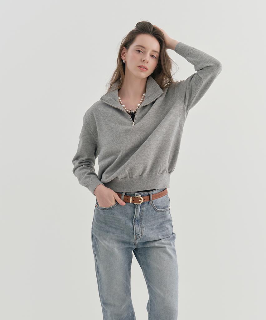 ACODICO Soft Zip-Up Pullover Knit