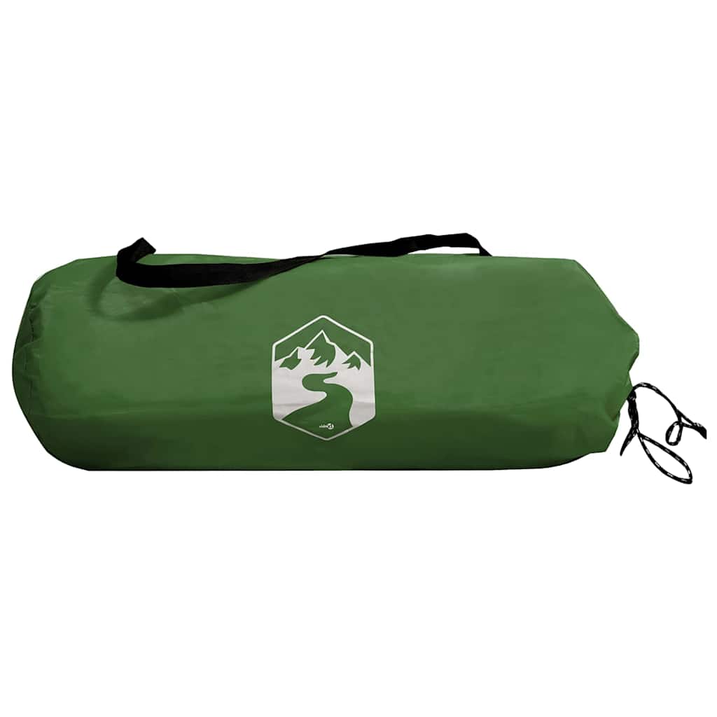 4 Person Tunnel Tent with Roof Green and White 318 x 275 x 140 cm