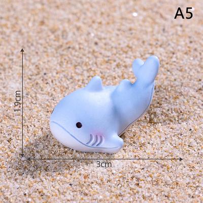 Roztomilé figurky žraloků Ručně vyráběné Kreslené velryby Mikrokrajina Ornamenty Mini pryskyřice Mini dekorace do auta