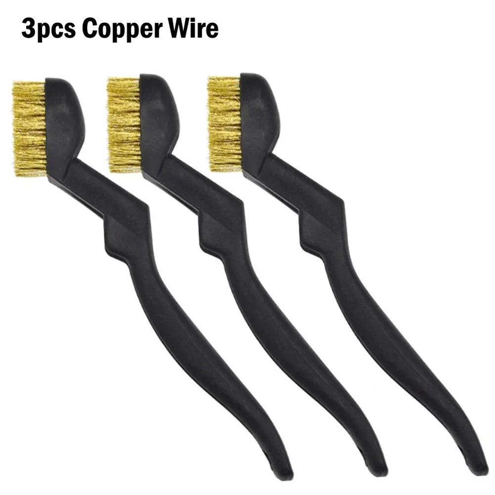 3 Stück Drahtbürste Nylonbürsten Industrielle Metallpolier Entgratungsreinigungsbürste 7 Zoll Rostentfernung Reinigungs Polierbürste