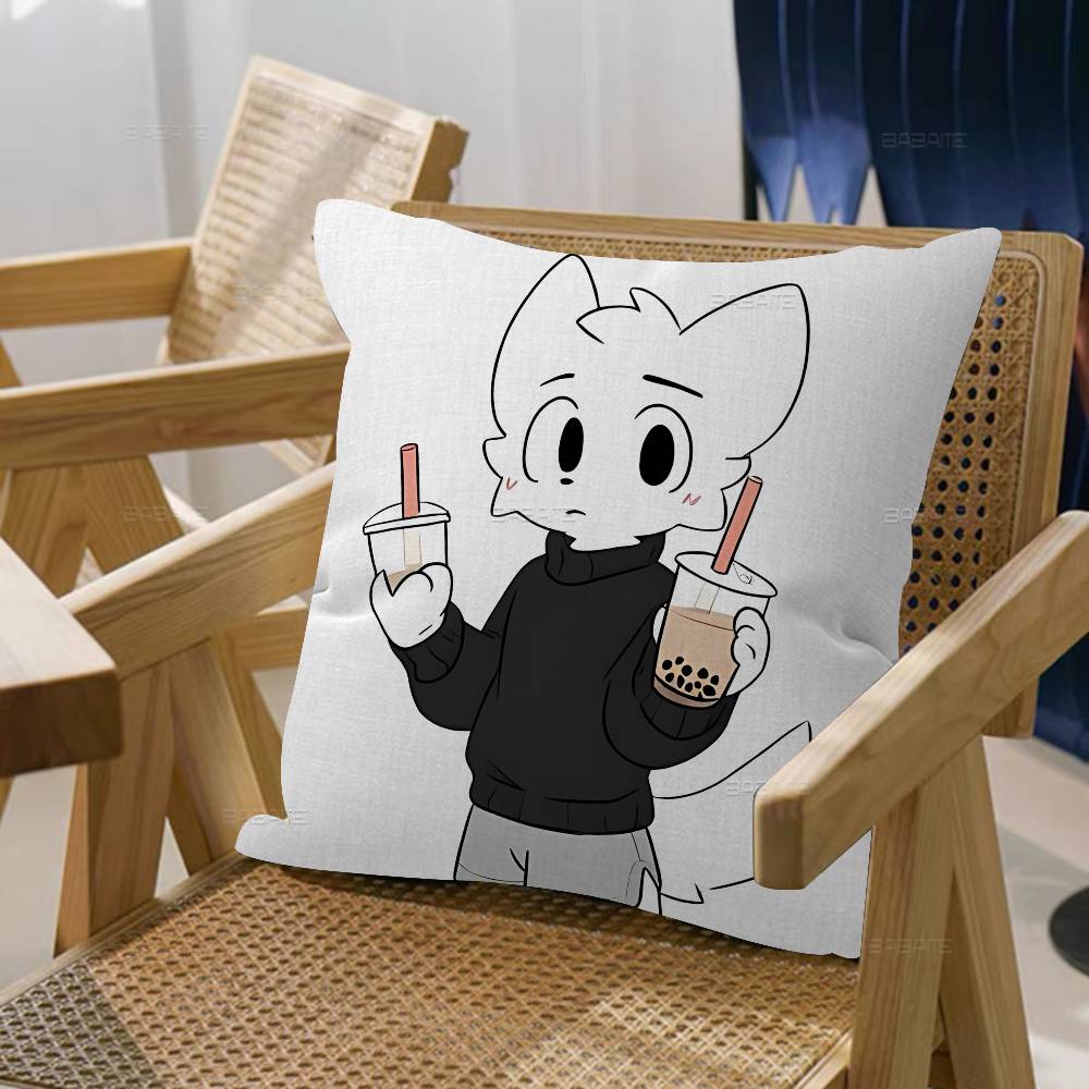 Funny Cartoon Boykisser Cushion Cover Inches Farmhouse Decor Home Throw Pillow Covers for Couch Decorations