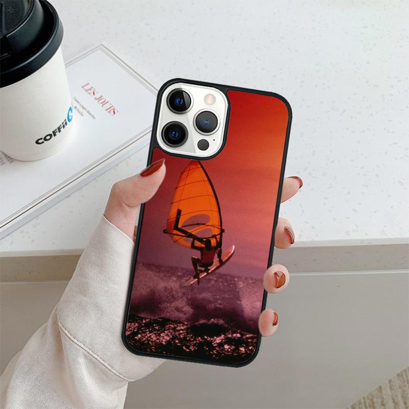 Extreme Sports Windsurf Sailing Phone Case For iPhone 17 Air 16 Pro Max 15 14 Plus 12 13 Shell Cover Coque