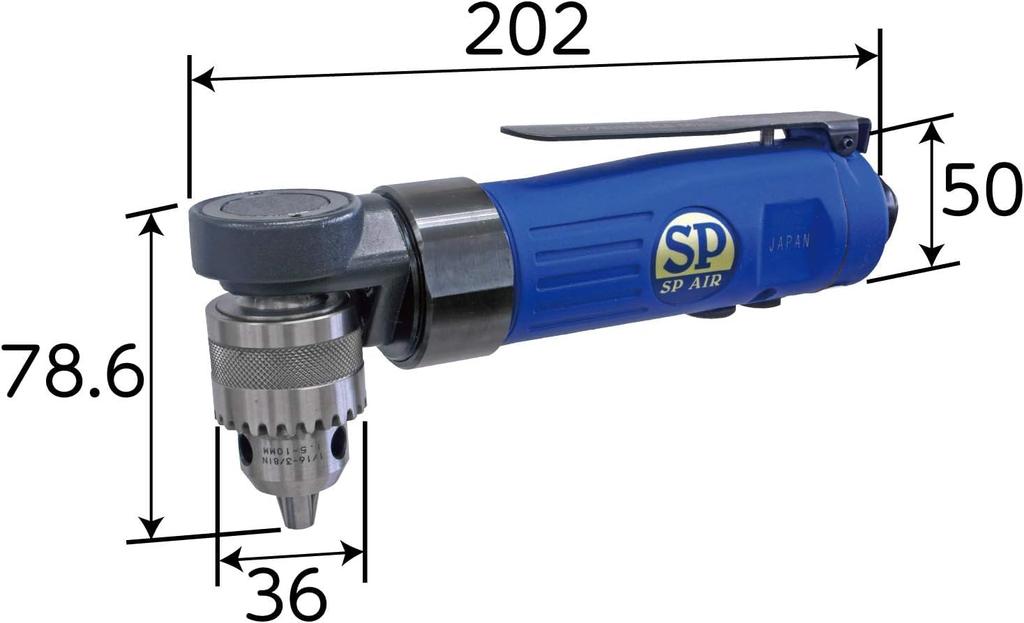 SP Air Reversible Corner Drill for 10mm Hole Drilling in Sheet Metal (SP) SP-1514AH