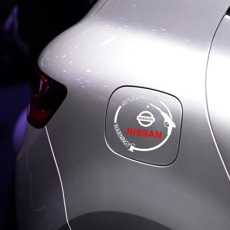 1Pcs Car Fuel Tank Cap 3D Stickers Vinyl Fashion Decoration Decals For Nissan Nismo Tiida Teana ALTIMA SYLPHY MURANO KICKS QASHQAI GTR