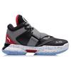 Li Ning All City Premium Serie Wade Scarpe da Basket Mid-Top Sneakers Bambini Nero Bianco Rosso YKBQ038-3