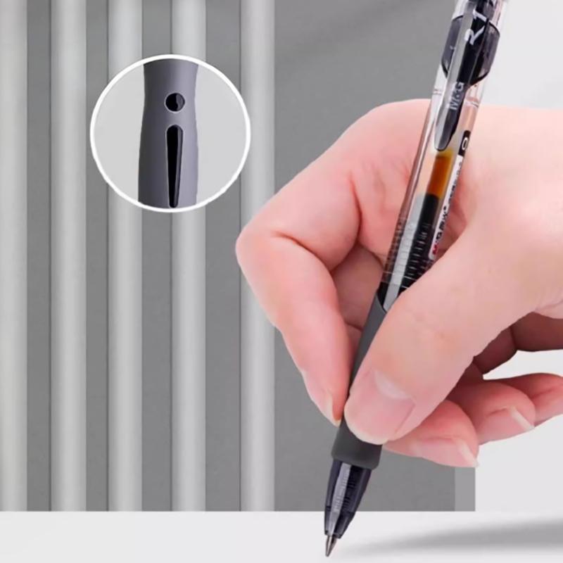 4Pcs Retractable Gel Pens Set Black/Red/Blue/Dark Blue Ink Ballpoint For Writing Refills Office School Supplies Stationery