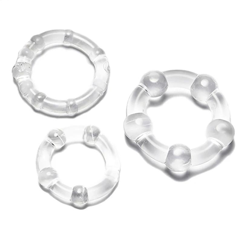 Cock Rings Durable Silicone Penis Ring Sex Toys For Men Male Delay Ejaculation Scrotum Dick Semen Lock Ring Goods For Adults Sex