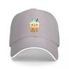 Cute Happy Kawaii Bubble Tea Cap Casual Baseball Caps Adjustable Hat Summer Unisex Baseball Hats Customizable Polychromatic