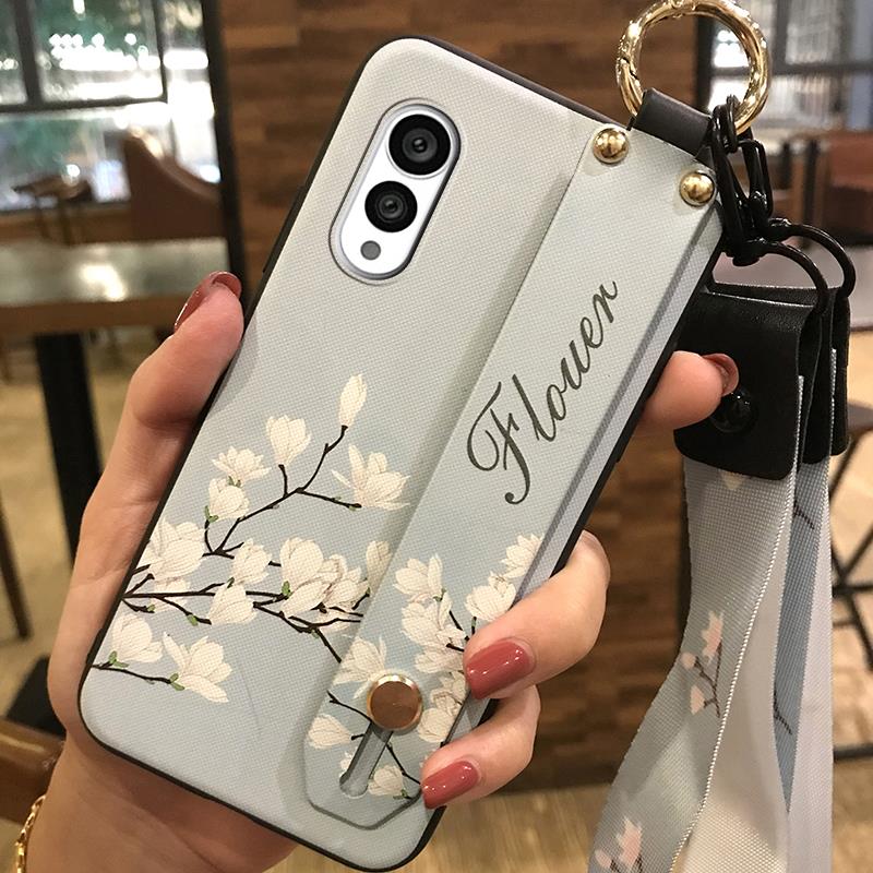 Anti-dust Protective Phone Case For FCNT/Fujitsu Arrows N F-51C Fashion Design Wristband Kickstand Durable Phone Holder