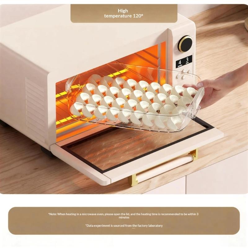 Dumpling Organizers Box Featuring Stackable Designs and Easy Cleaning PP Materials for Kitchen Refrigerator Storage