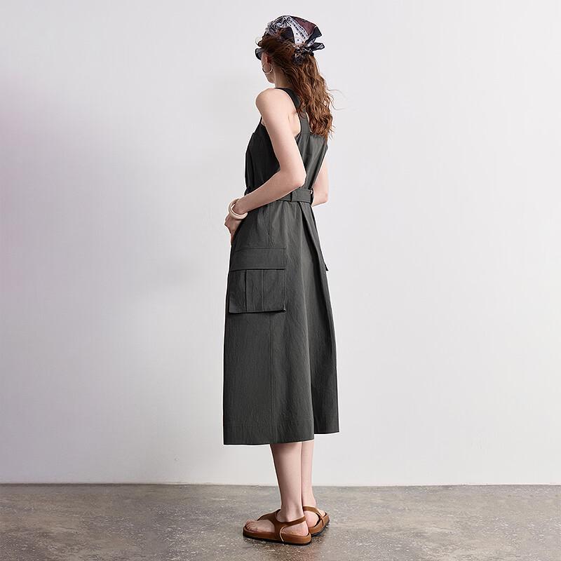 Chuyu Workwear A-Line Suspender Dress