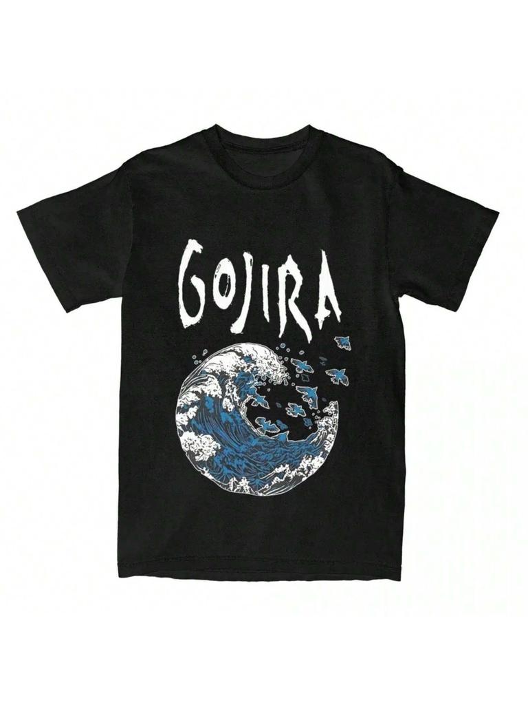 Women Gojiras Rock Metal Band T Shirts Clothes Vintage Short Sleeve Round Collar Tees Women's Clothing Fashion