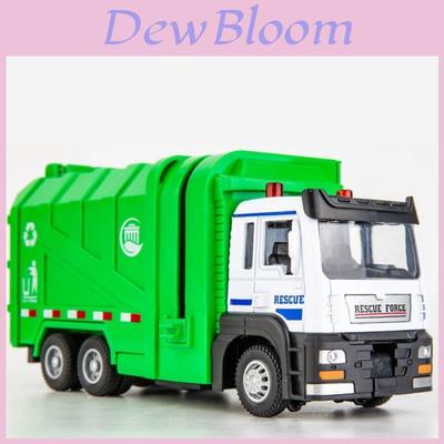 Model Camion de Gunoi Verde cu Sunet și Lumină pentru Colecționari și Cadou pentru Copii