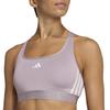 Adidas TRN PWR HYPERGLAM Medium Support Sports Sizes Women's Bra, IKV30, Pre-Loved Fig/White (JX7391), L-AB (A-B Cup)