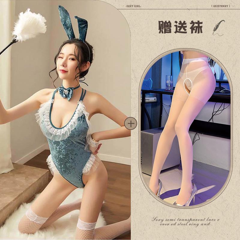 Sexy Lingerie New Uniform Bunny Onesie Lace COS Cosplay Seduction Suit