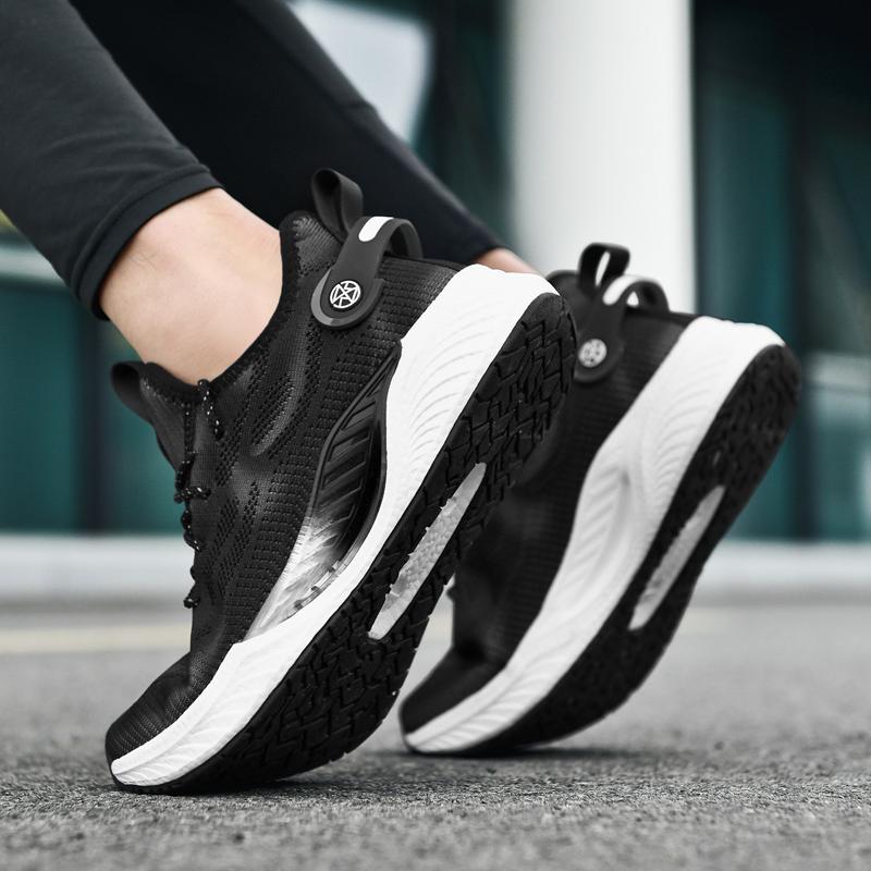 Fashion Men's Running Shoes Comfortable Sports Shoes Casual Shock-absorbing Athletic Train Sneakers Lightweight Comfortable Sneakers 45