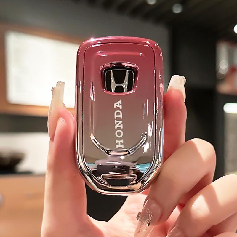 TPU Car Remote Key Case Cover Protective Holder Shell Accessory For Honda Accord Civic CR-V Fit HR-V Pilot EX Odyssey Crosstour
