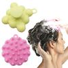 Schampoborste Hängande Design Återanvändbar Mjuk Silikon Hårbottenmassager Rikt Skum Djuprengöring Badrum Hårvårdsverktyg