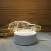 Base Stand Night LED Light Lamp Base 3D Crystal Glass Resin Art Display Stand