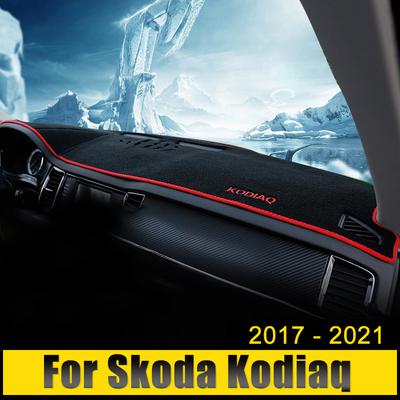 For Skoda Kodiaq 2017 2018 2019 2020 2024 Anti-Slip Mat Dashboard Cover Pad Sunshade Dashmat Protect Carpet Anti-UV Accessories