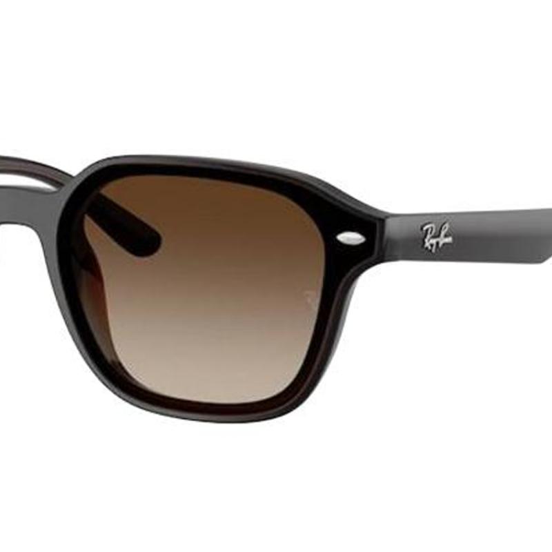 RayBan Brand Logo Design Square Sunglasses for Unisex Couples In Black