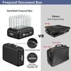 Portable Waterproof Fireproof Hard Shell Document Storage Box
