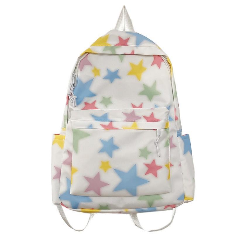 Backpacks Women's Japanese New Style Cute Star Ins Student Backpack High-face Junior High School