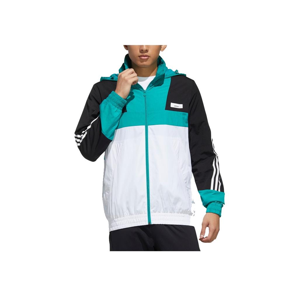 Adidas Neo Short Sleeve Watermelon Windbreaker Men Jackets White Green GE5499