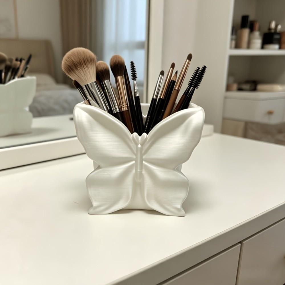 3D-printed Butterfly-shaped Organizer Creative Butterfly Pen Holder Makeup Brush Storage Box  Gift
