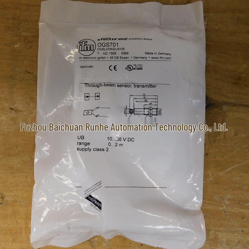 OGS701 IFM Sensor Through-Beam Photoelectric Switch, Brand New Receiving Device Available.