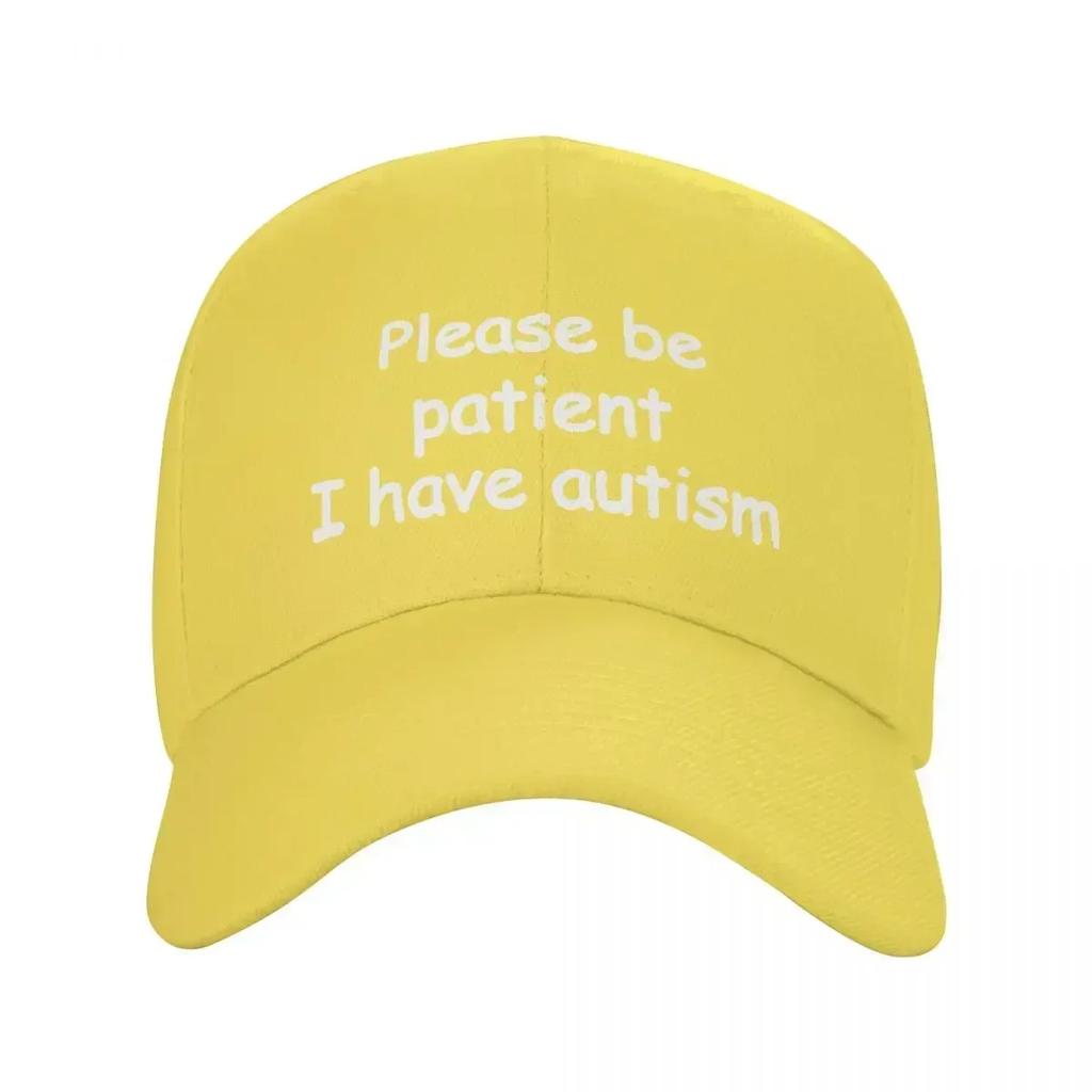Per favore, sii paziente, ho l'autismo Cappello Adulto Popolare Cappello da Papà Cappellino da Trucker Operaio Cappello da Pesca Cappellini Snapback Cappellini da Baseball Estivo