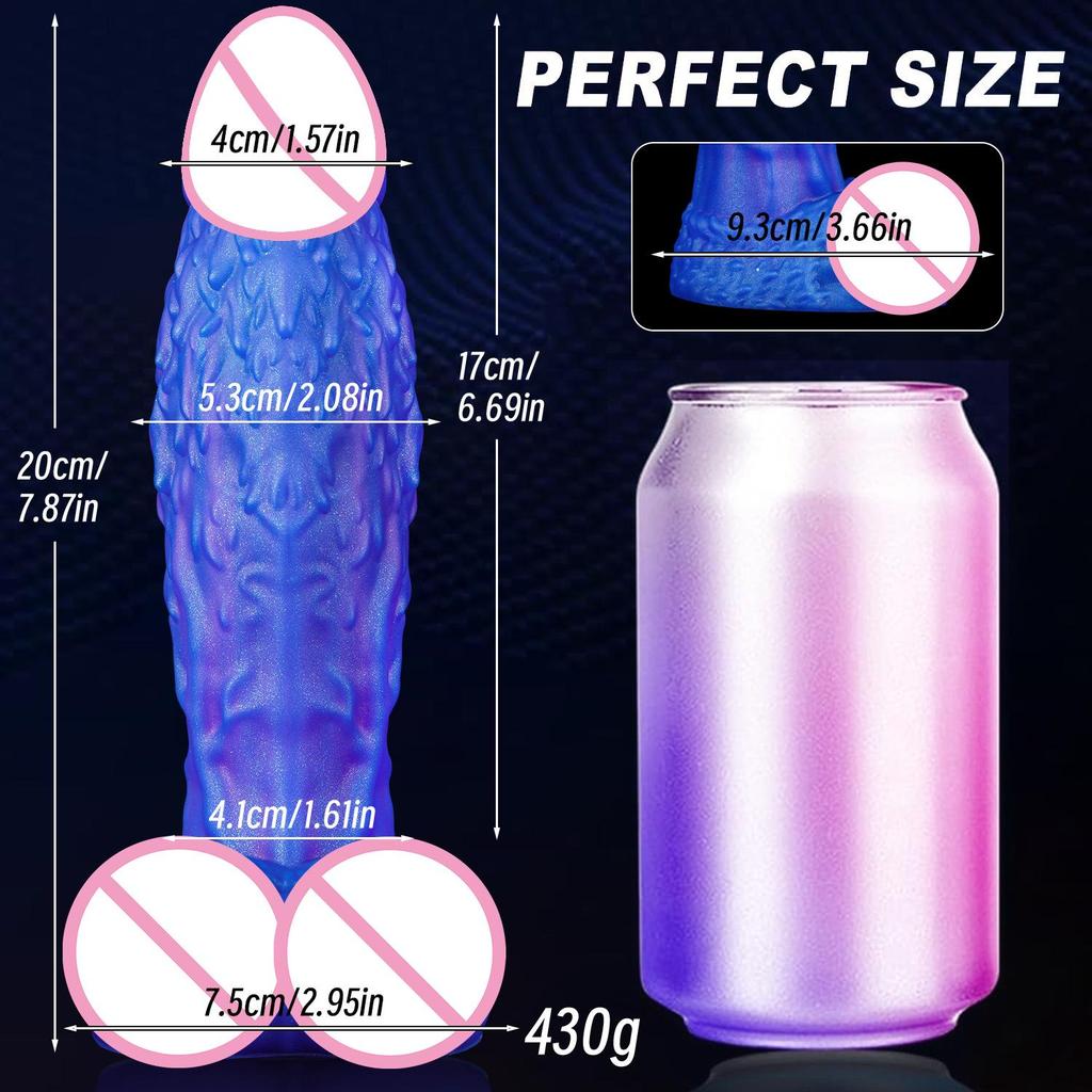 Realistic Wolf Penis Silicone Dog Dick Anal Plug Masturbator