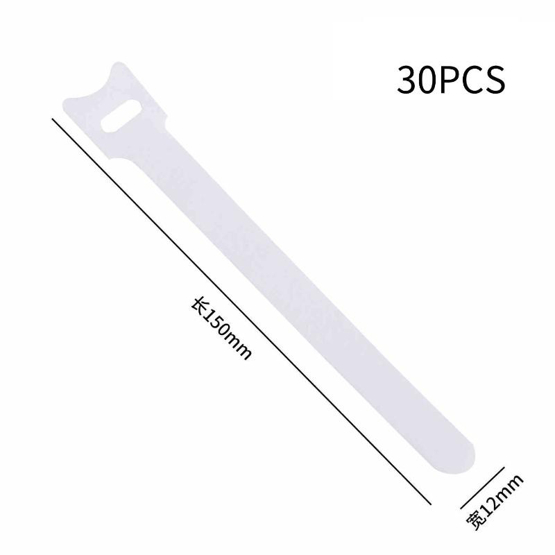 30/50/100Pcs Velcro , Power Cable And Data Cable Organizer, Reusable Binding Straps